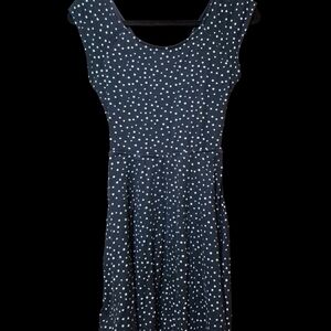 Forever 21 Black and White Polka Dot Skater Dress